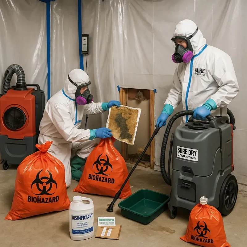 Contaminated Water Handling Protocols process in Caney, KS